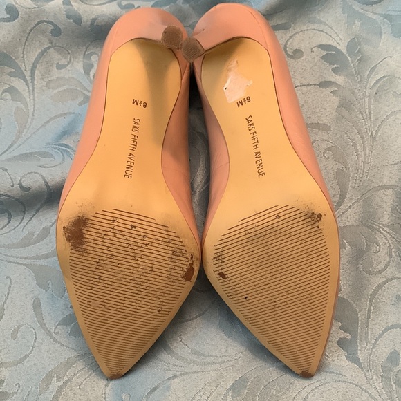 Saks Fifth Avenue Leather Pumps - Picture 5 of 9